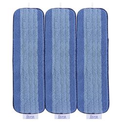 Bona 5.12 in. W X 18.31 in. L Cleaning Microfiber Mop Pad 3 pk