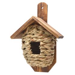 Songbird Essentials 10.4 in. H X 6 in. W X 4.3 in. L Natural Fiber Bird House