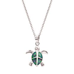 Montana Silversmiths Women's Turtle Love Pendant Silver Necklace Water Resistant