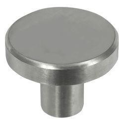 Laurey Melrose Flat Cabinet Knob 1-1/2 in. D 1 in. Stainless Steel 1 pk