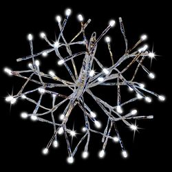 Holiday Bright Lights LED M5 Pure White 64 ct Christmas Lights