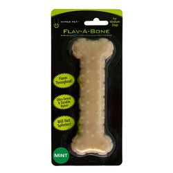 Hyper Pet Flav-A-Bone For Dog Brown Nylon Bacon Flavored Chew Dog Toy Medium 1 pk