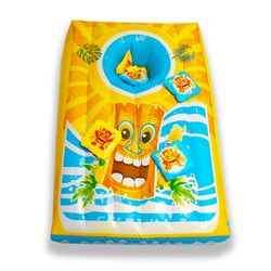 CocoNut Float Float Vinyl Inflatable Cornhole Fun Goal Pool Game
