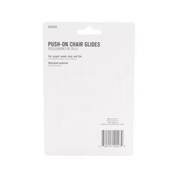 Projex Gray 1 in. Push-On Polymer Chair Glide 8 pk