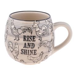 Karma Fiona 15 oz Multicolored BPA Free Rooster Mug