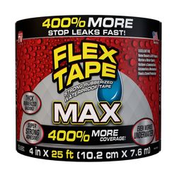 Flex Seal Family of Products Flex Tape MAX 4 in. W X 25 ft. L Black Waterproof Repair Tape