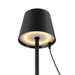 Globe Electric 15 in. Matte Black Table Lamp