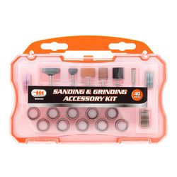 JMK Illinois Industrial Tool Sanding & Grinding Rotary Accessory Kit 40 pc