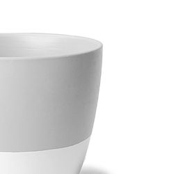 Chive Dyad 3 in. D Ceramic Succulent Pot Light Gray