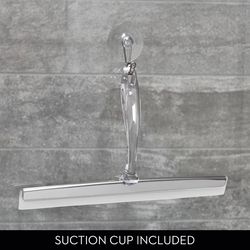 iDesign Zia 12 in. Stainless Steel Shower Squeegee