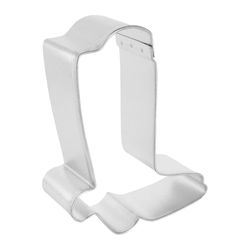 R&M International Corp 4 in. W X 3 in. L Cowboy Cookie Cutter Silver 1 pc