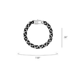 Montana Silversmiths Men's Two Tone Cuban Link Bracelet
