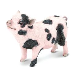 Safari Ltd. Incredible Creatures Pot-Bellied Pig Toy Black/White