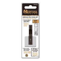 Montana Brand Diamond 3/8 in. Alloy Steel Tile Drill Bit 3-Flat Shank 1 pc