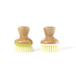 Full Circle Bubble Up 2.3 in. W Medium Bristle 1.5 in. Bamboo Handle Dish Brush