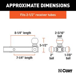 CURT Tri-Ball Mount