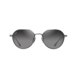 Maui Jim Kaulana AF Sunglasses Unisex Shiny Dark Ruthenium Frame Neutral Gray Lens Polarized