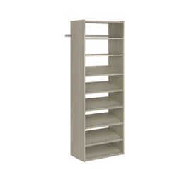 Easy Track .625 in. H X 14 in. W X 24 in. L Wood Laminate Closet Organizer Shelf