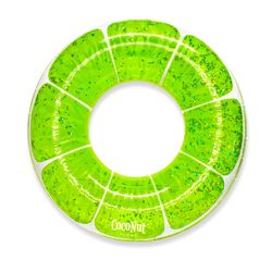 CocoNut Float Vinyl Inflatable Lime Green Glitter Pool Float