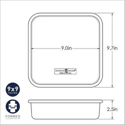 Nordic Ware 10 in. W X 10 in. L Square Cake Pan Silver