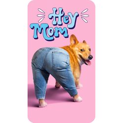Avanti Seasonal Corgi Dog Mom Jeans Mother's Day Card Paper 2 pc