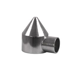 YardGard Silver Aluminum Chain Link Bullet Cap 1 pk