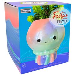 Streamline Ceramic Planter Iridescent Blue/Pink/Purple