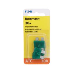 Bussmann 30 amps ATC Green Blade Fuse 5 pk