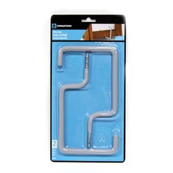 Crawford 7.17 in. L Vinyl Coated Gray Steel Large Storage Hook 20 lb. cap. 1 pk
