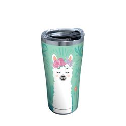 Tervis 20 oz Llama Flora Multicolored BPA Free Tumbler with Lid