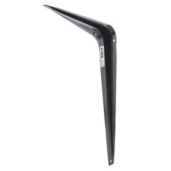 Hampton Black Steel Shelf Support 18 Ga. 12X14 in. L 100 lb