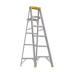 Werner 6 ft. H Aluminum Step Ladder Type I 250 lb. cap.