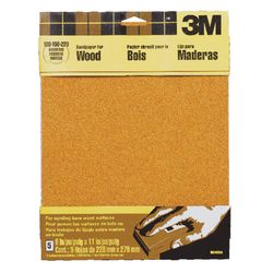 3M 11 in. L X 9 in. W Assorted Grit Garnet Sandpaper 5 pk