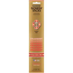 Gonesh Extra Rich Strawberry Scent Incense Sticks 1 oz Solid 20 pk