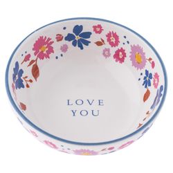 Karma 1.25 in. H X 3.25 in. L Multicolored Ceramic Ring Bowl