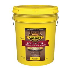 Cabot Solid Color Acrylic Stain & Sealer Solid Tintable Neutral Base Water-Based Acrylic Deck Stain
