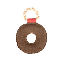 Pavilion Pavilion's Pets For Dog Red Cotton Donut Squeak Dog Toy 10.75 1 pk