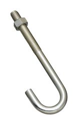 National Hardware Large Zinc-Plated Silver Steel 5 in. L J-Bolt 225 lb 1 pk