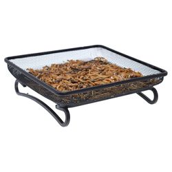 Backyard Essentials Wild Bird and Finch Steel Deck and Ground Tray Platform Bird Feeder