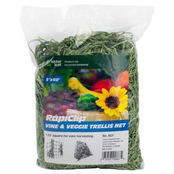 Luster Leaf Rapiclip 5 ft. W Green Fabric Garden Net Trellis