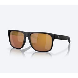 Costa Spearo XL Sunglasses Men's Matte Black Frame Gold Mirror 580G Lens Polarized