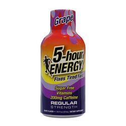 5-hour Energy Regular Strength Sugar Free Grape Energy Shot 1.93 fl. oz.