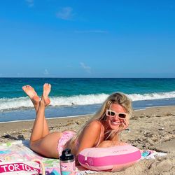 Ballast Outdoor Gear Polyester Inflatable Flamingo Pink Beach Pillow