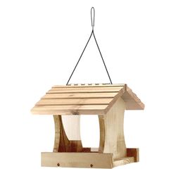 Audubon Wild Bird 1.5 lb Cedar Platform Bird Feeder 1 ports