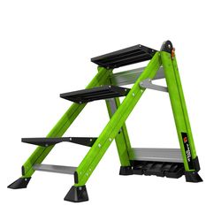 Little Giant Jumbo Step 26 in. H X 21.5 in. W X 4.5 in. D 375 lb. cap. 3 step Resin Folding Step Sto