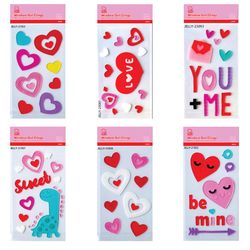 Chef Craft Valentines Window Gel Cling 1 pk