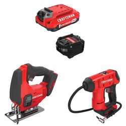 CRAFTSMAN V20 3Ah Advanced Battery Starter with Jig Saw with Inflator