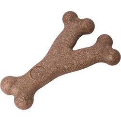 Spot Bam-bones For Dog Brown Bamboo Fibers Bacon-Flavored Wish Bone Pet Toy 1 pk