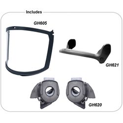 GE Anti-Fog Full Face Visor Face Shield 1 pk
