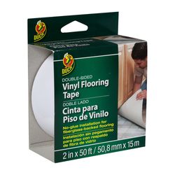 Duck White Vinyl Flooring Tape 2 in. W X 50 ft. L 1 pk